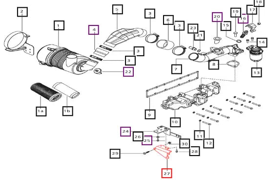 Mahindra Tractor Bracket Accelerator Sensor Mounting E008004085B1 Mahindra Direct Parts