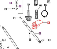 Mahindra Tractor Bracket - Check Chain Left Hand LH 005558695R91