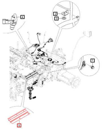 Mahindra Tractor Bracket Floor Harness Routing 007705620V1 Mahindra Direct Parts