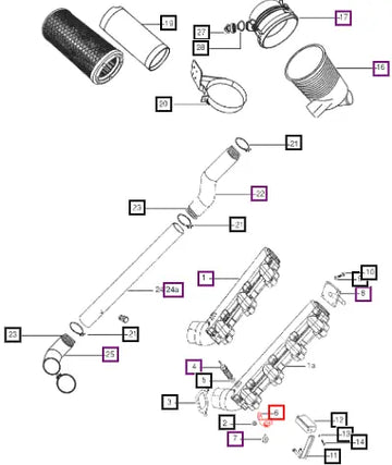 Mahindra Tractor Bracket For Ksb Temperature Sensor 006003185C2 Mahindra Direct Parts