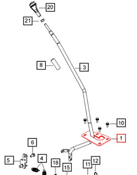Mahindra Tractor Bracket Guide - PTO Lever 008020181V11 Mahindra Direct Parts
