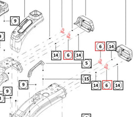 Mahindra Tractor Bracket - Rear Light Cover 007655761K11 Mahindra Direct Parts