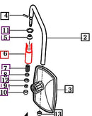 Mahindra Tractor Bracket - Rearview Mirror 19027732031 Mahindra Direct Parts