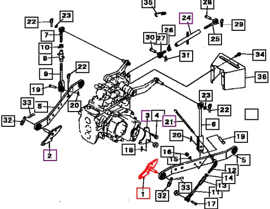 Mahindra Tractor Bracket, L.H. 19633001AG0 Mahindra Direct Parts