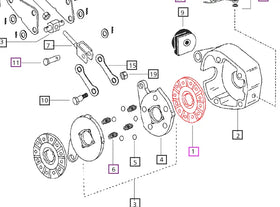 Mahindra Tractor Brake Disc 006513005D1 Mahindra Direct Parts