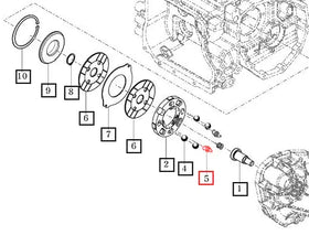 Mahindra Tractor Brake Metal Return Spring 16703272030 Mahindra Direct Parts