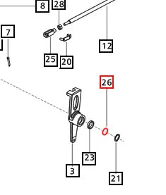 Mahindra Tractor Brake Pedal Shaft Washer 000010800P03 Mahindra Direct Parts