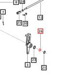 Mahindra Tractor Brake Pedal Shaft Washer 000010800P03 Mahindra Direct Parts