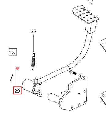 Mahindra Tractor Brake Pedal Shaft Washer 005552116R1 Mahindra Direct Parts