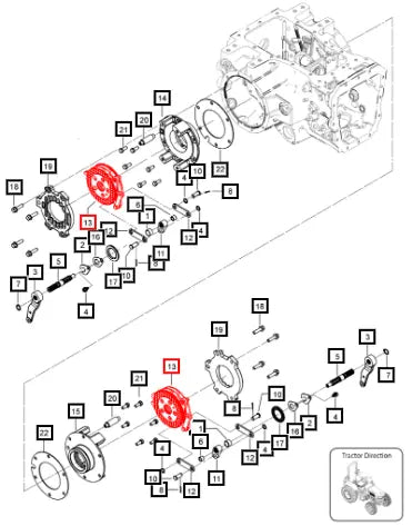 Mahindra Tractor Brake Set Assembly 006521526V91 Mahindra Direct Parts
