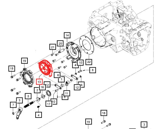 Mahindra Tractor Brake Set Assembly LH / RH 006521526V91 Mahindra Direct Parts