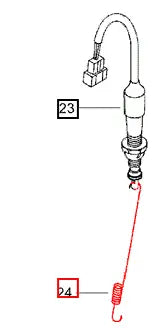 Mahindra Tractor Brake Switch Spring 005557433R1 Mahindra Direct Parts