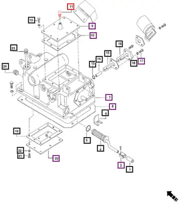 Mahindra Tractor Breather Vent Plug (oon Hyd. Hs 005554657R91 Mahindra Direct Parts