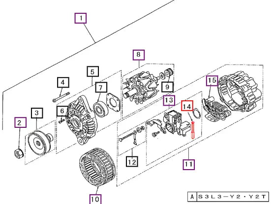 Mahindra Tractor Brush, Spring 31S9402570 Mahindra Direct Parts