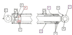Mahindra Tractor Bucket Cylinder Piston KMW04052004 Mahindra Direct Parts