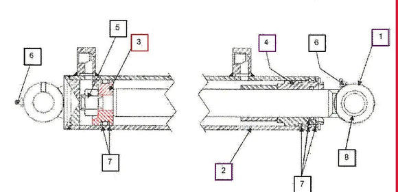 Mahindra Tractor Bucket Cylinder Piston KMW04052004 Mahindra Direct Parts