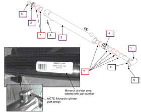 Mahindra Tractor Bucket Cylinder Seal Kit KMW05902089 Mahindra Direct Parts