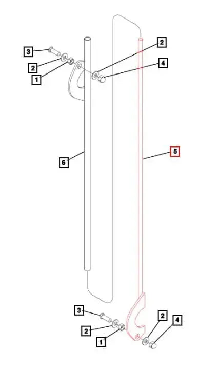 Mahindra Tractor Bucket Level Indicator Rod Mahindra