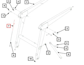 Mahindra Tractor Bucket Level Indicator Tube KMW14031000 Mahindra