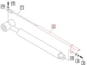 Mahindra Tractor Bucket Level Indicator Tube KMW14033044 Mahindra Direct Parts