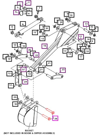 Mahindra Tractor Bucket Pin ATI81672 Mahindra Direct Parts