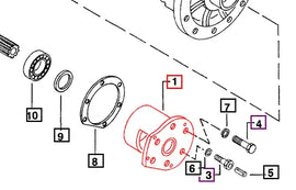 Mahindra Tractor Bull Pinion Shaft Bearing Cage RH 003071402R4 Mahindra Direct Parts