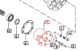Mahindra Tractor Bull Pinion Shaft Bearing Cage RH 003071402R4 Mahindra Direct Parts