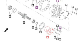 Mahindra Tractor Bull Pinion Shaft Bearing Cage With Oil Seal RH 006500294R2 Mahindra Direct Parts