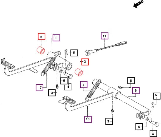 Mahindra Tractor Bush B Pedal Shaft 001231903R1 Mahindra Direct Parts