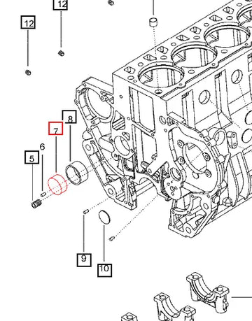 Mahindra Tractor Bush Camshaft Front 000020334E05 Mahindra Direct Parts
