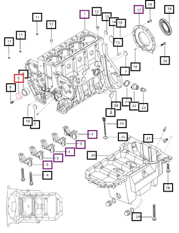 Mahindra Tractor Bush Camshaft Front 006002987C1 Mahindra Direct Parts