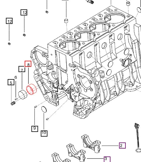 Mahindra Tractor Bush Camshaft - Rear 006000015F1 Mahindra Direct Parts