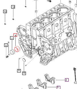 Mahindra Tractor Bush Camshaft - Rear 006000015F1 Mahindra Direct Parts