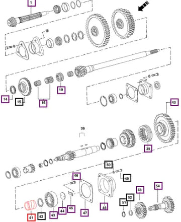 Mahindra Tractor Bush Constant Mesh 000751056R1 Mahindra Direct Parts