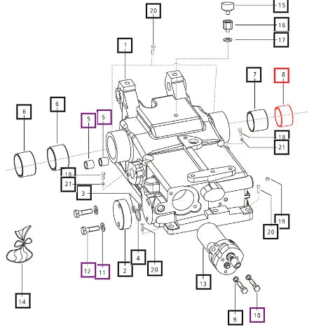 Mahindra Tractor Bush E007204188D1 Mahindra Direct Parts