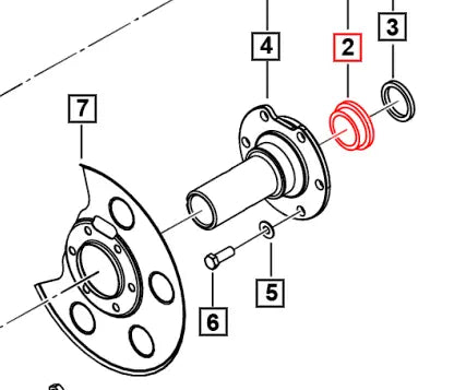 Mahindra Tractor Bush - Front Axle Shaft 0027525 Mahindra Direct Parts