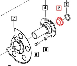 Mahindra Tractor Bush - Front Axle Shaft 0027525 Mahindra Direct Parts