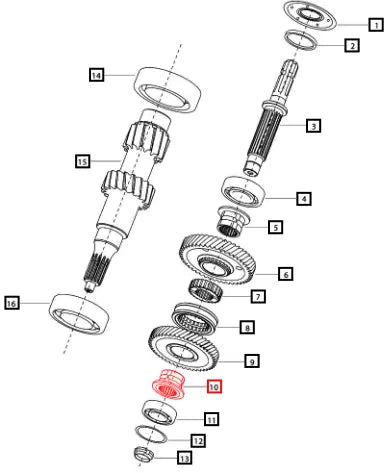 Mahindra Tractor Bush Gear Driven For 540e Speed 006509691U1 Mahindra Direct Parts