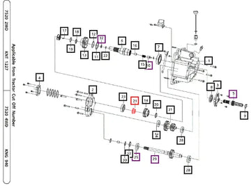 Mahindra Tractor Bush Gear Reverse Pto 006504083D1 Mahindra Direct Parts