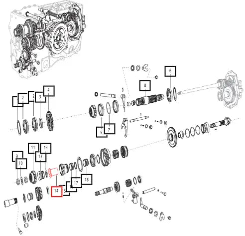 Mahindra Tractor Bush High Driven Gear 006506637D1 Mahindra Direct Parts