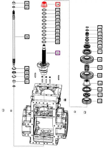 Mahindra Tractor Bush Medium Driven Gear 006509669U1 Mahindra Direct Parts