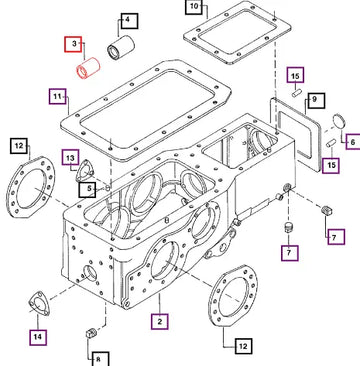 Mahindra Tractor Bush Rev Idler Gear Rear 001231710R1 Mahindra Direct Parts