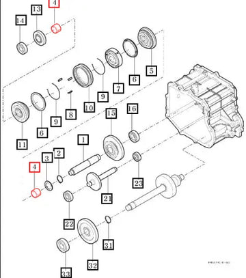 Mahindra Tractor Bush , 30x35x25.4 14522090350 Mahindra Direct Parts