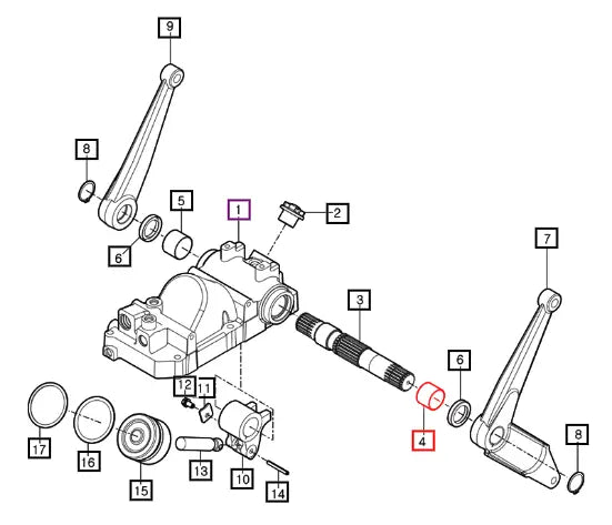 Mahindra Tractor Bush (40x43x30) 11615010040 Mahindra Direct Parts