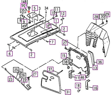 Mahindra Tractor Bush (for 2810 Hood) 12609550230 Mahindra Direct Parts