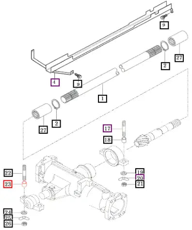 Mahindra Tractor Bush, 16.5x22x35'' S2155903000 Mahindra Direct Parts
