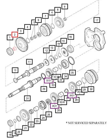 Mahindra Tractor Bush, 17x25x19 16702142010 Mahindra Direct Parts