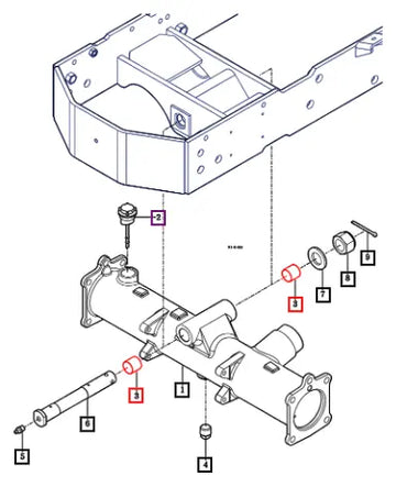 Mahindra Tractor Bush, 24x27x25 11104120030 Mahindra Direct Parts
