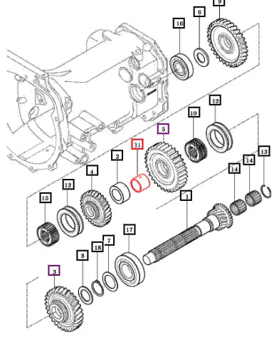 Mahindra Tractor Bush, 30x35x28.7 14522090340 Mahindra Direct Parts