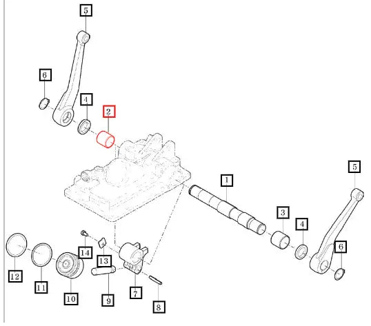 Mahindra Tractor Bush, 35x42x40 13155010030 Mahindra Direct Parts